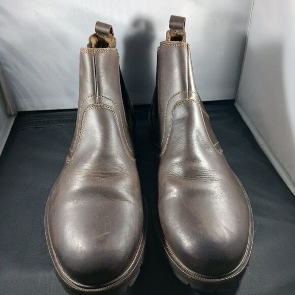 Florsheim Plain Toe Chelsea Boot Casual Dress Brown Men's Shoes size 12M - Picture 2 of 11